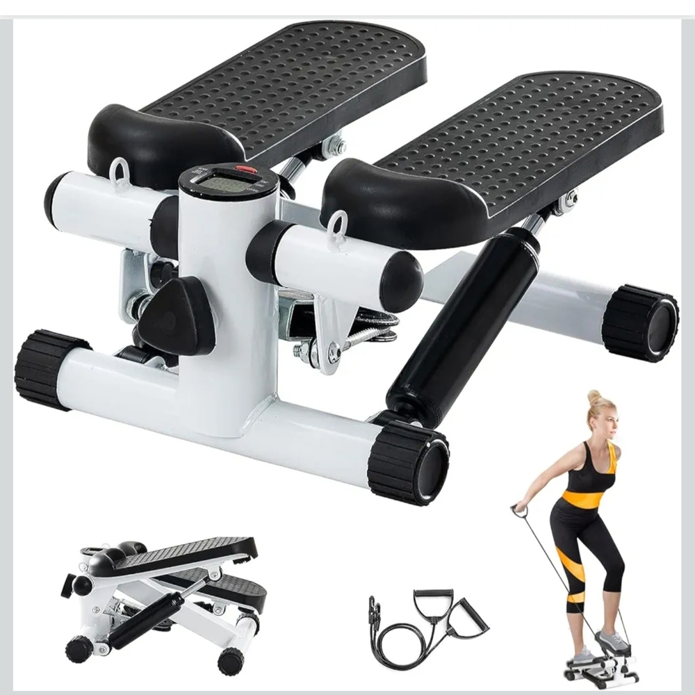 Compact Black and White Mini Stepper